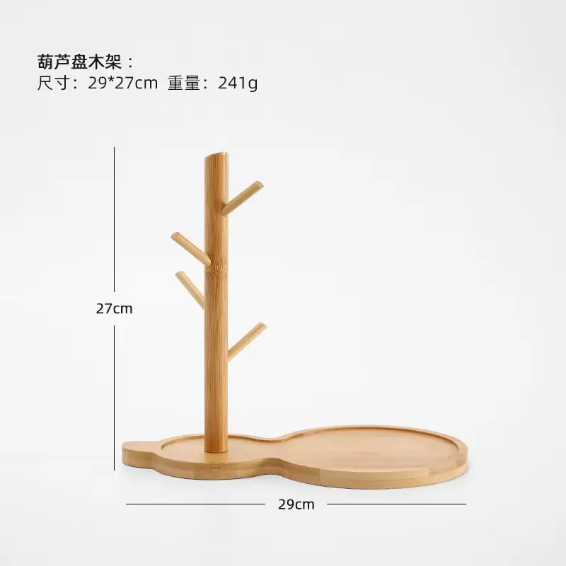 Wooden Gourd Tree Branch Holder for Home Decor - Image 11