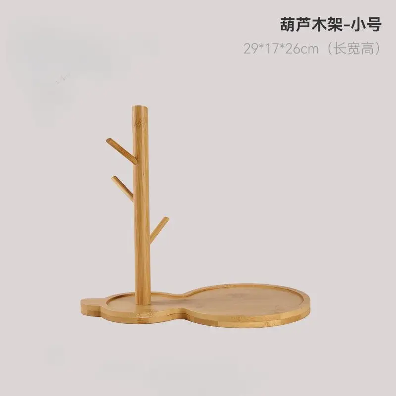 Wooden Gourd Tree Branch Holder for Home Decor - Image 2
