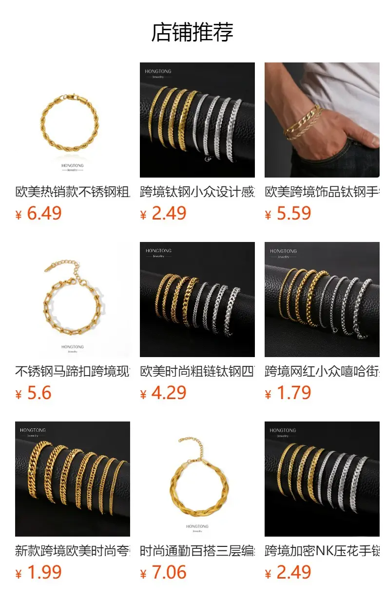 Gold Beveled Rhombus Chain Bracelet for Men Women — feature 16