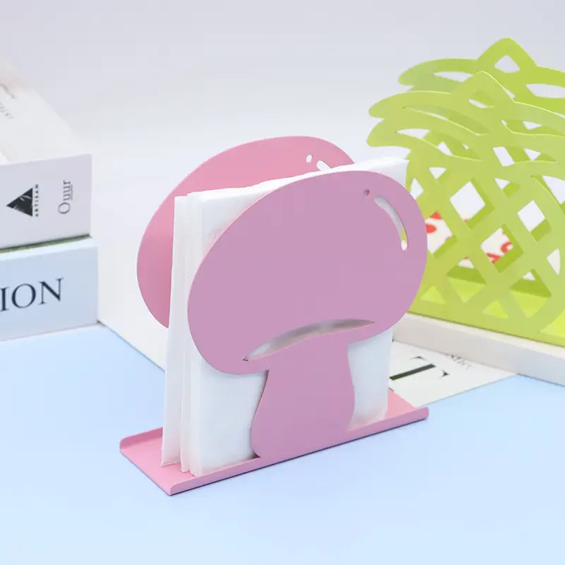 Vegetable Fruit Napkin Holder Modern Square Metal - Image 9