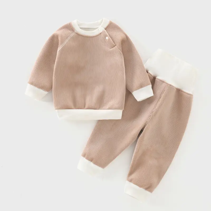 Baby Fleece Lined Warm Set Yellow White - Image 10