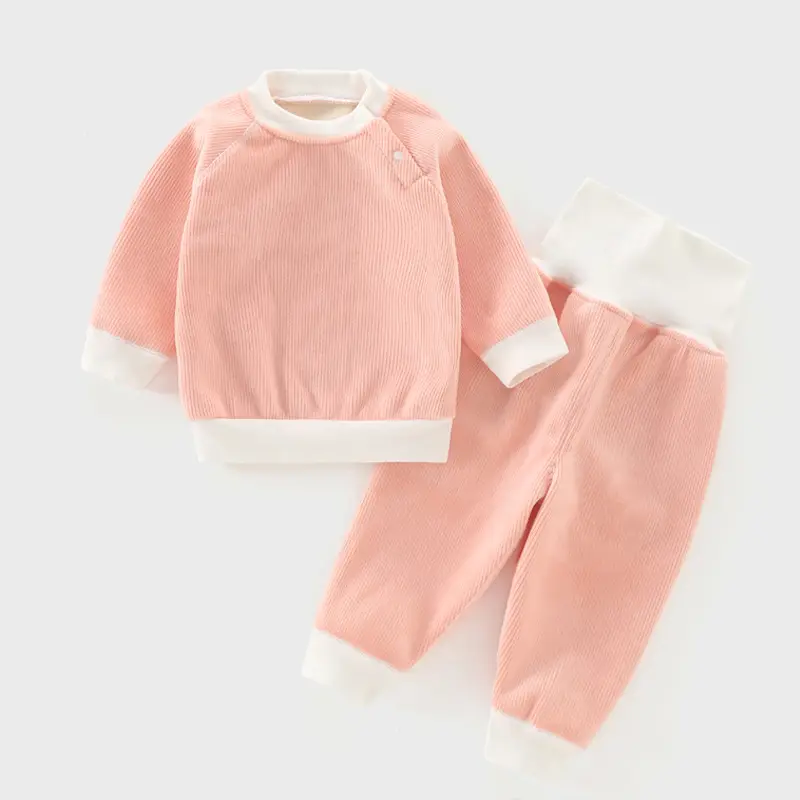 Baby Fleece Lined Warm Set Yellow White - Image 7