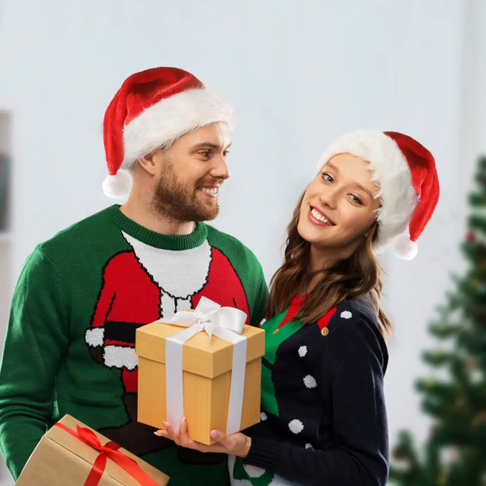 Plush Luminous LED Santa Hat 110g - Image 28