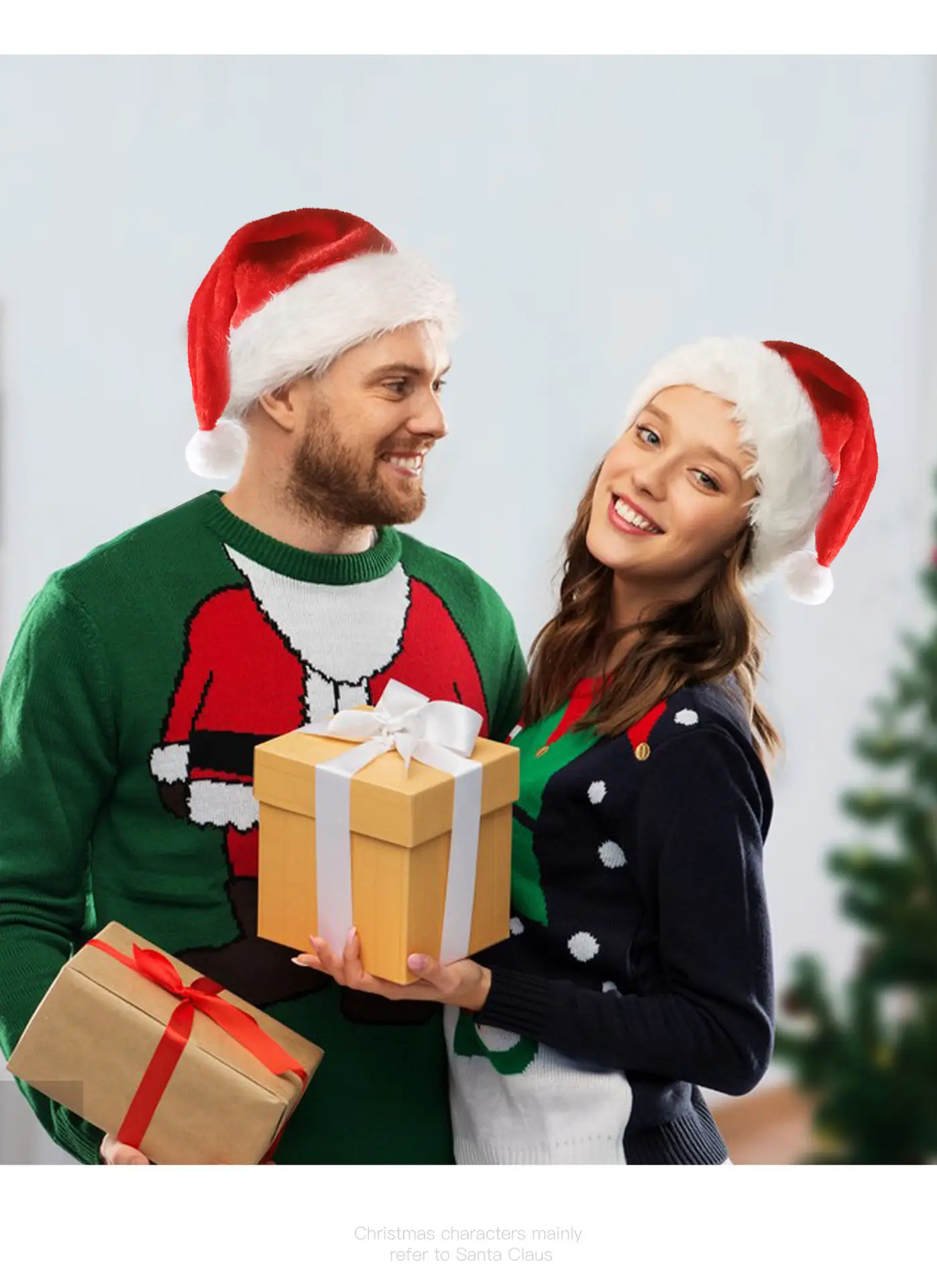 Plush Luminous LED Santa Hat 110g — feature 7