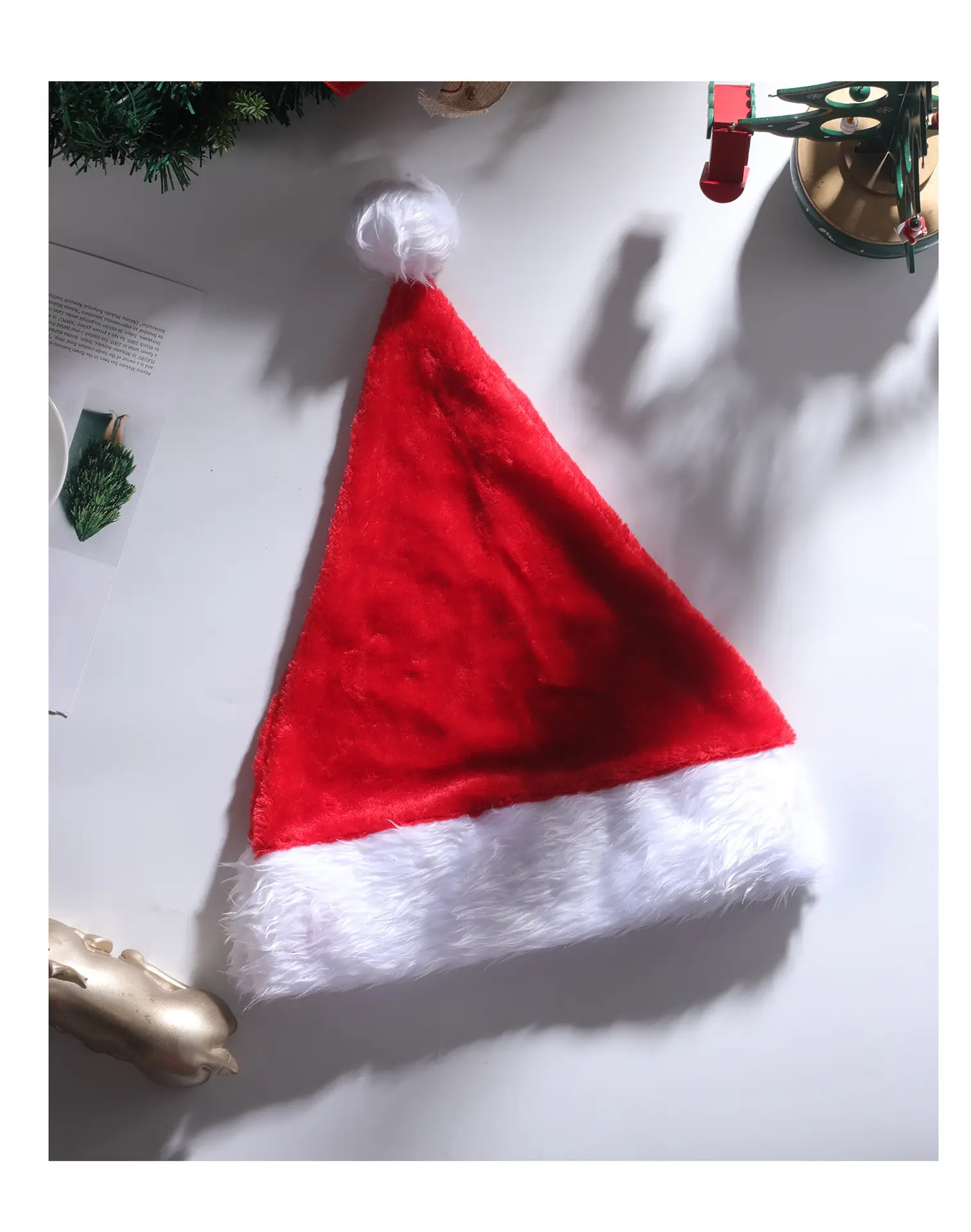 Plush Luminous LED Santa Hat 110g — feature 8