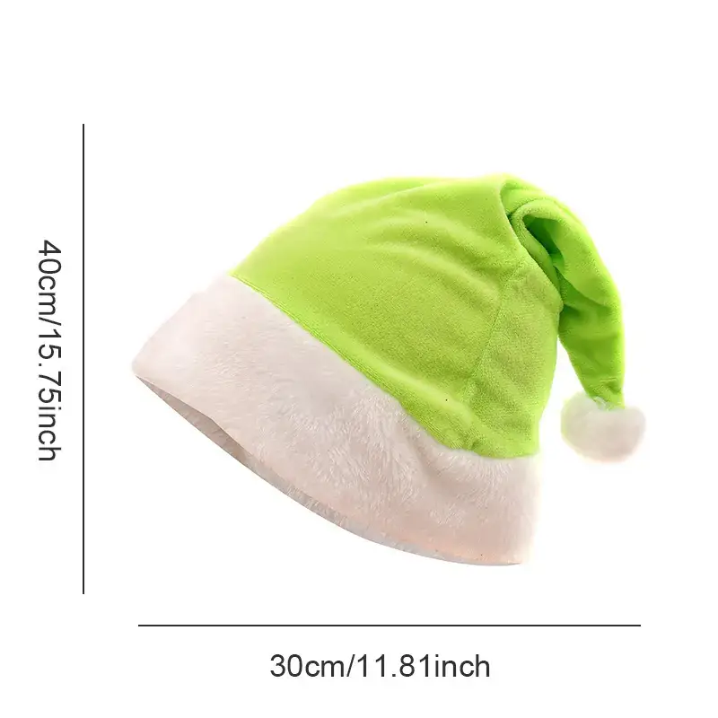 Plush Luminous LED Santa Hat 110g - Image 17