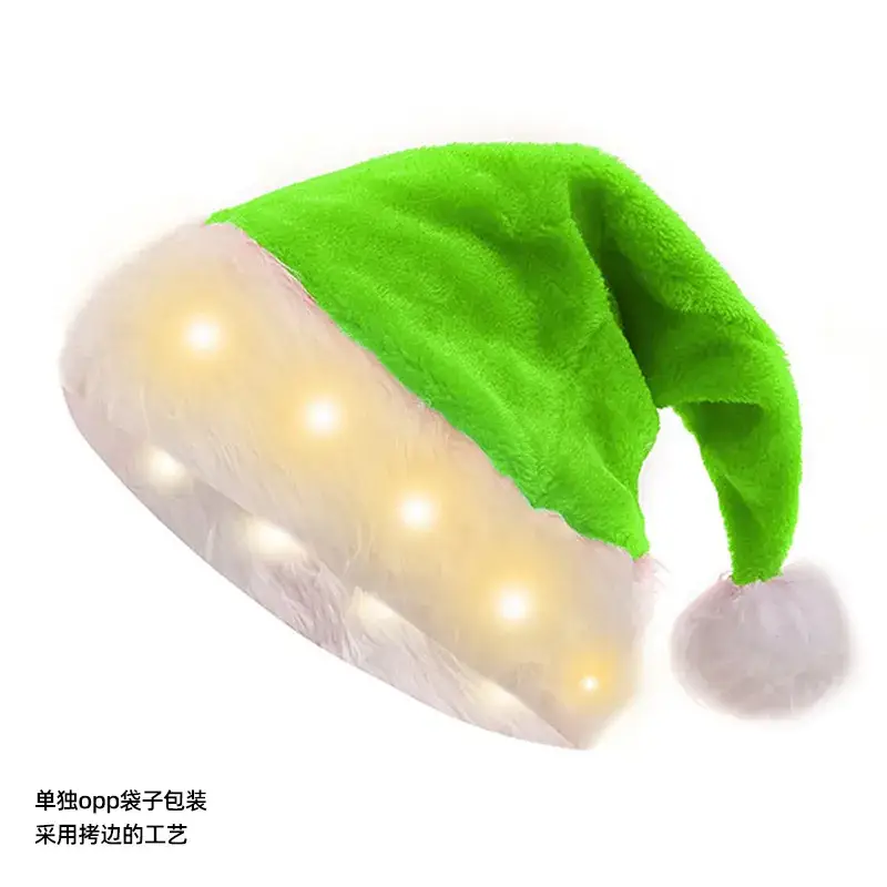 Plush Luminous LED Santa Hat 110g - Image 3