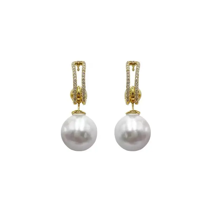 S925 Silver Pearl Earrings for Women Elegant Luxury - Image 6