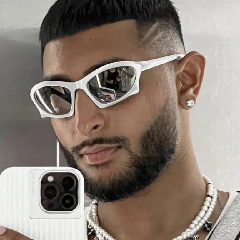 Irregular Black Sunglasses for Outdoor Sports 2022 - Image 8