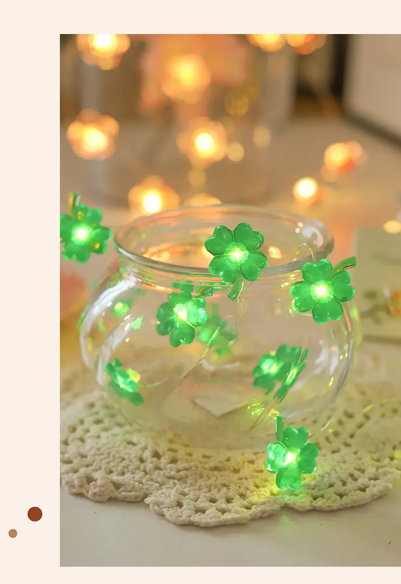 Copper String Lights Pink Cherry Blossom LED Decor — feature 3