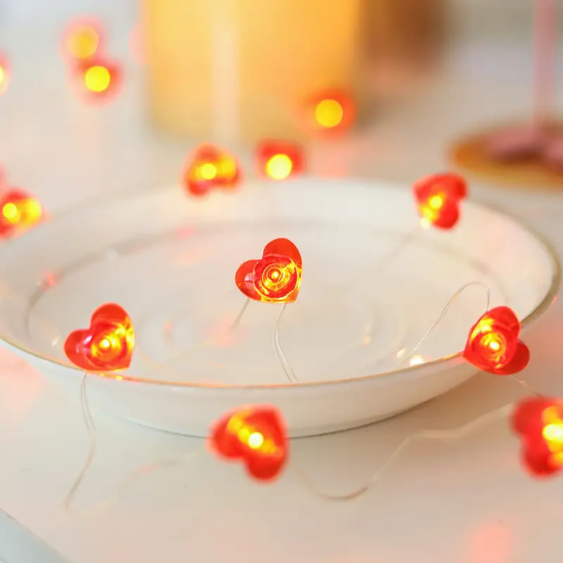 Copper String Lights Pink Cherry Blossom LED Decor - Image 8