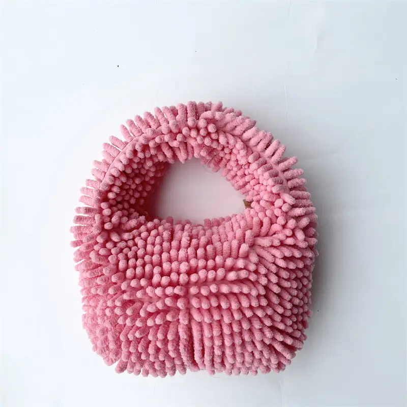 Pink Plush Candy Handbag for Girls