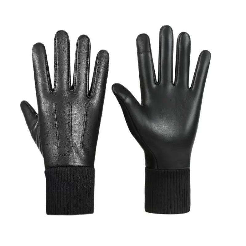 Warm Winter Cycling Gloves Men Women Black Flame Thickened - Image 3