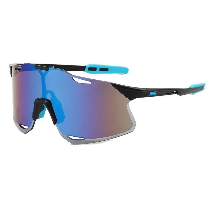 Men's Ultra-Light Rimless Sunglasses Blue Gradient - Image 6