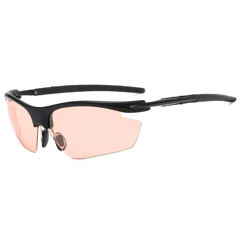 Women's Windproof Polarized Sunglasses Pink Lens - Image 16