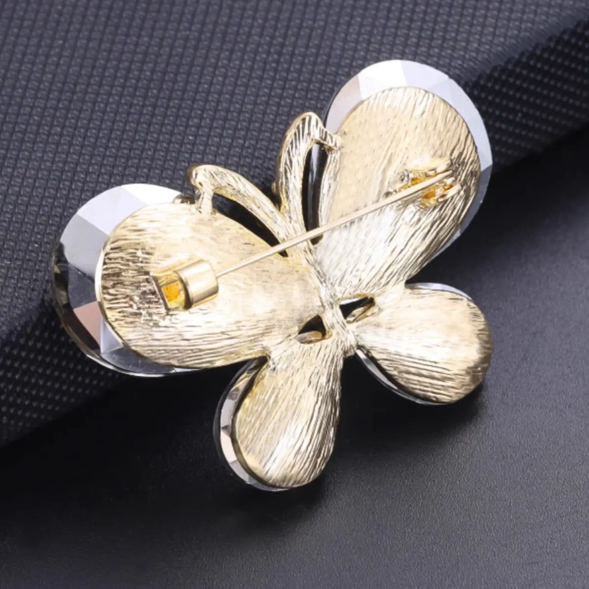 Blue Crystal Butterfly Brooch for Women - Image 8