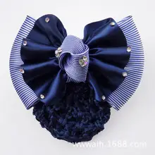 Black Bow Hairpin for Women with Net Bag — feature 1