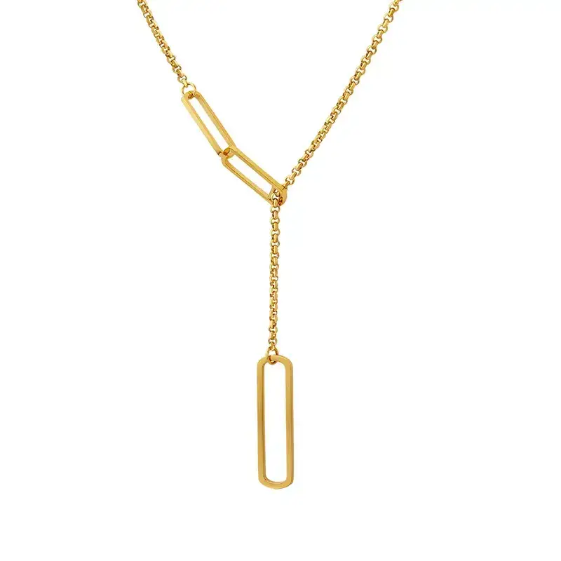 Gold Plated Women's Tassel Necklace for Winter Autumn - Image 7