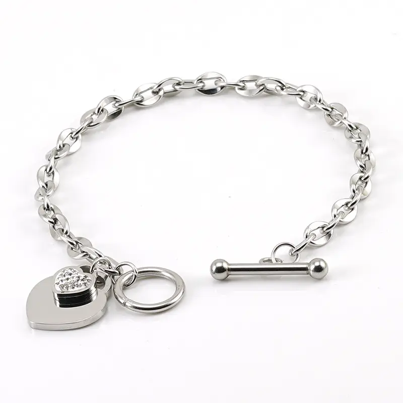 18K Golden Personality Ot Buckle Bracelet for Women