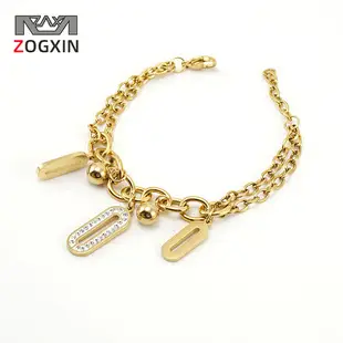 18K Golden Personality Ot Buckle Bracelet for Women — feature 7