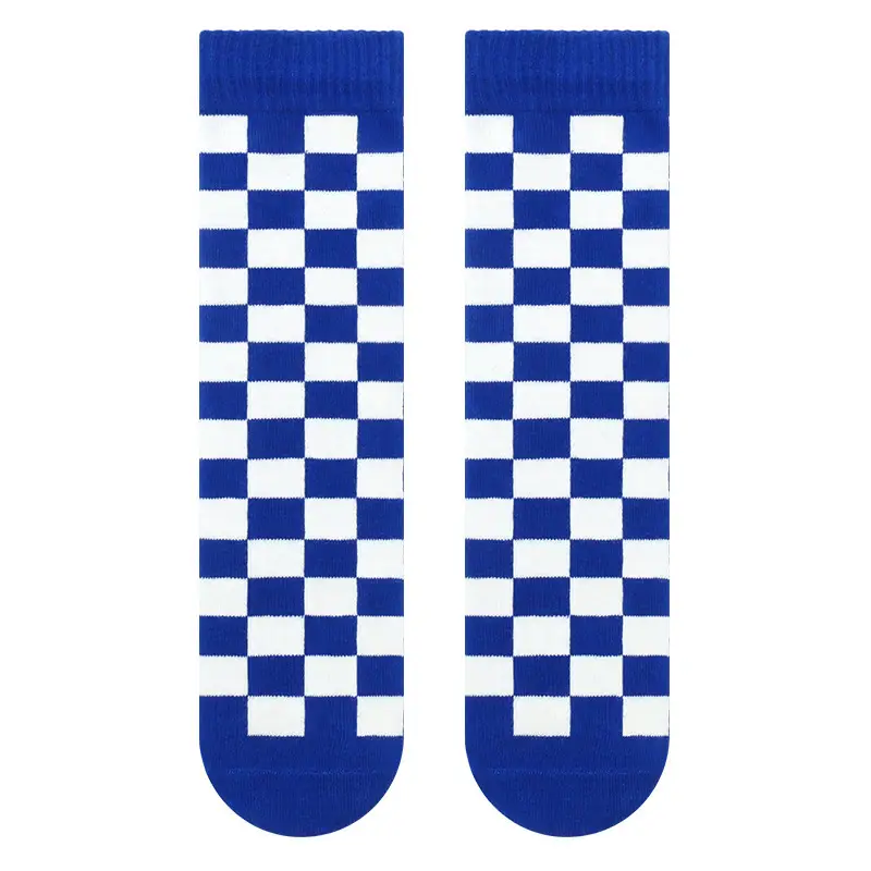 24 Spring New Kids Socks Mid-Tube Checkerboard Diamond - Image 6