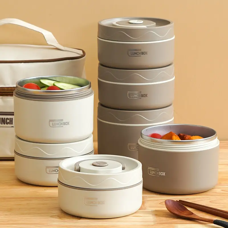 304 Stainless Steel Lunch Box Set for Students - Image 36