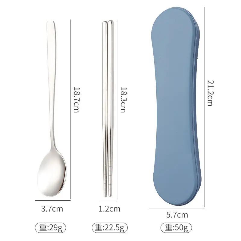 304 spoon chopsticks blue box