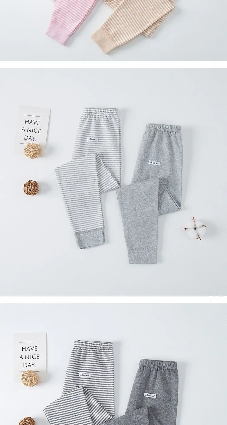 Japanese 2-Piece Cotton Leggings for Kids Boys Girls Warm — feature 10