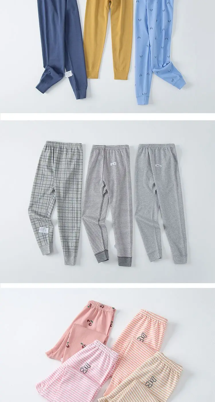 Japanese 2-Piece Cotton Leggings for Kids Boys Girls Warm — feature 11