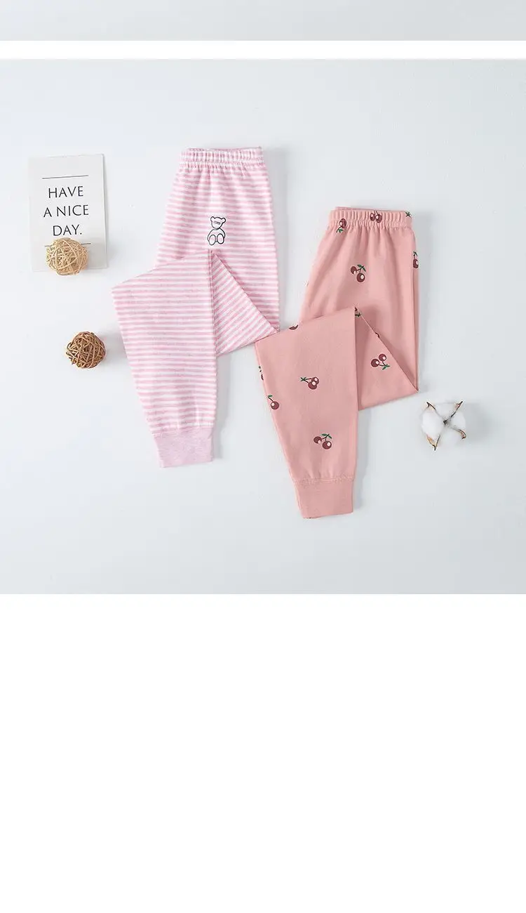 Japanese 2-Piece Cotton Leggings for Kids Boys Girls Warm — feature 2