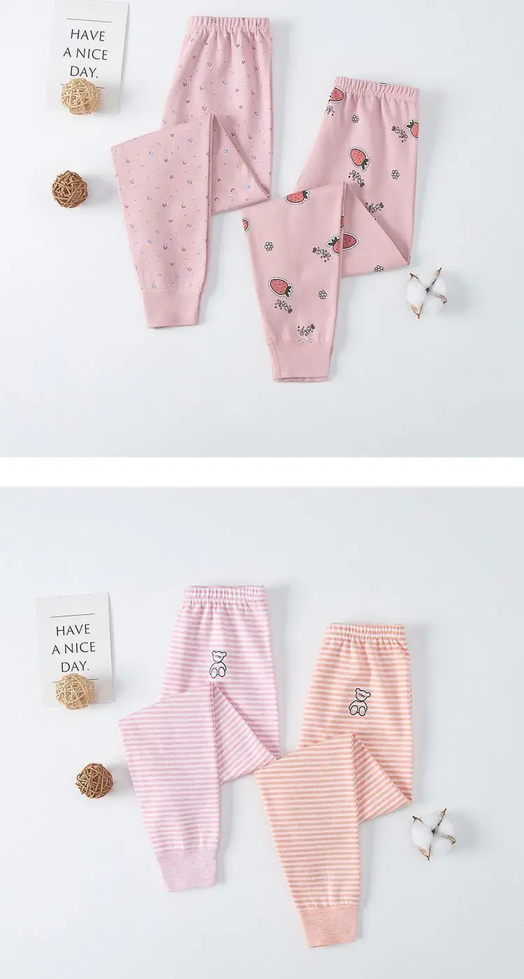 Japanese 2-Piece Cotton Leggings for Kids Boys Girls Warm — feature 3