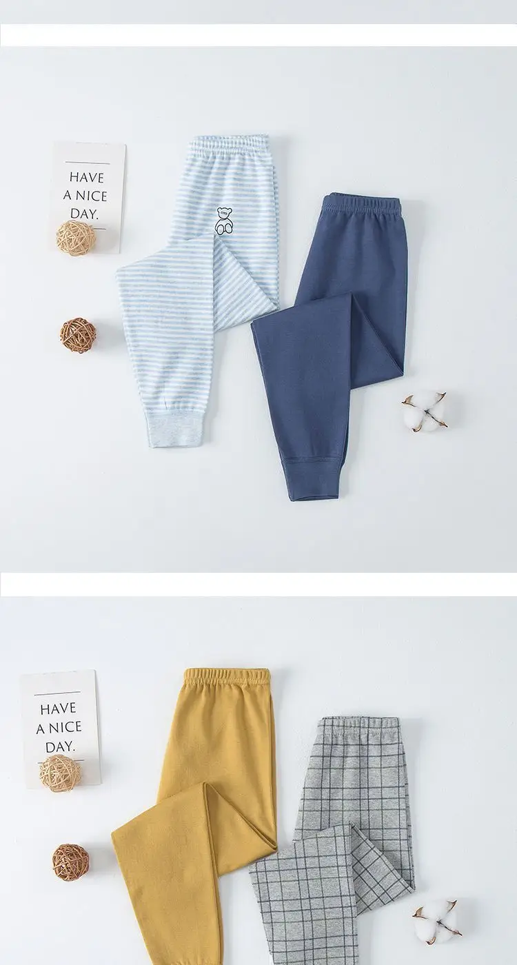 Japanese 2-Piece Cotton Leggings for Kids Boys Girls Warm — feature 6
