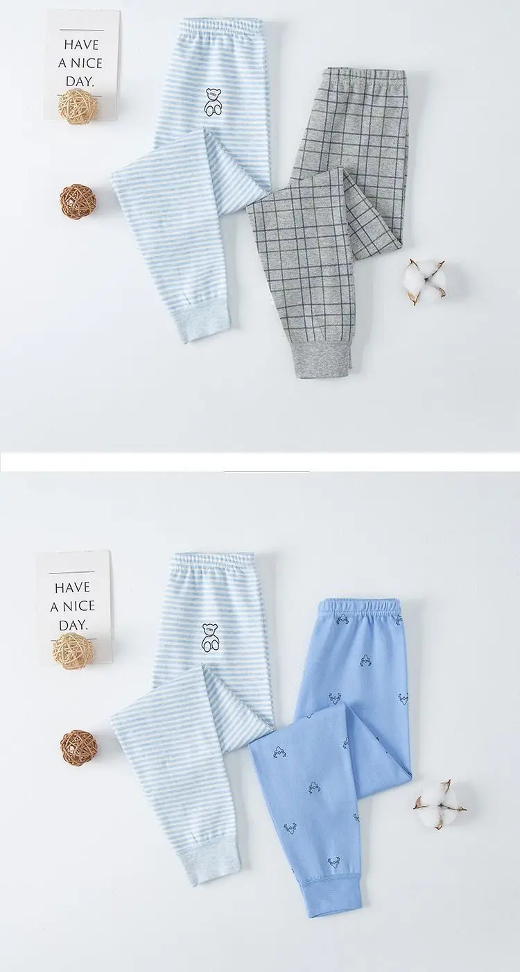 Japanese 2-Piece Cotton Leggings for Kids Boys Girls Warm — feature 7