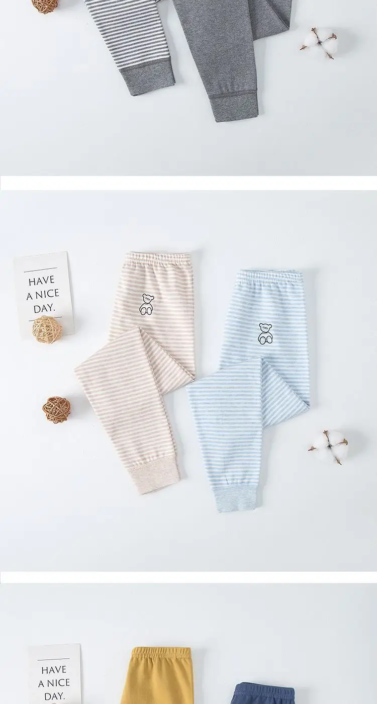 Japanese 2-Piece Cotton Leggings for Kids Boys Girls Warm — feature 9