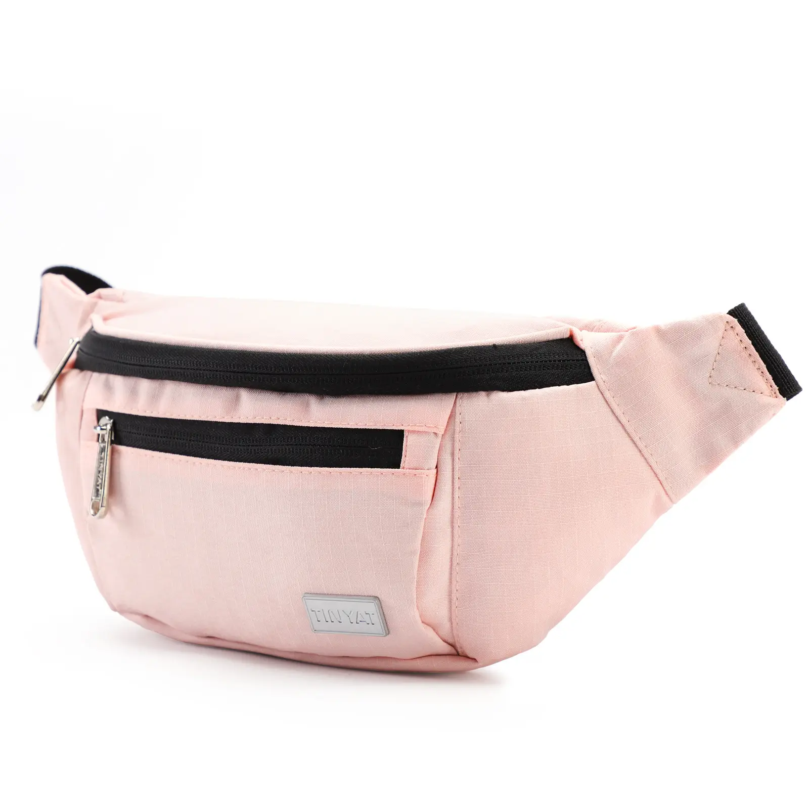 Women's Black Zip Waist Bag with Belt Accessory - Image 8