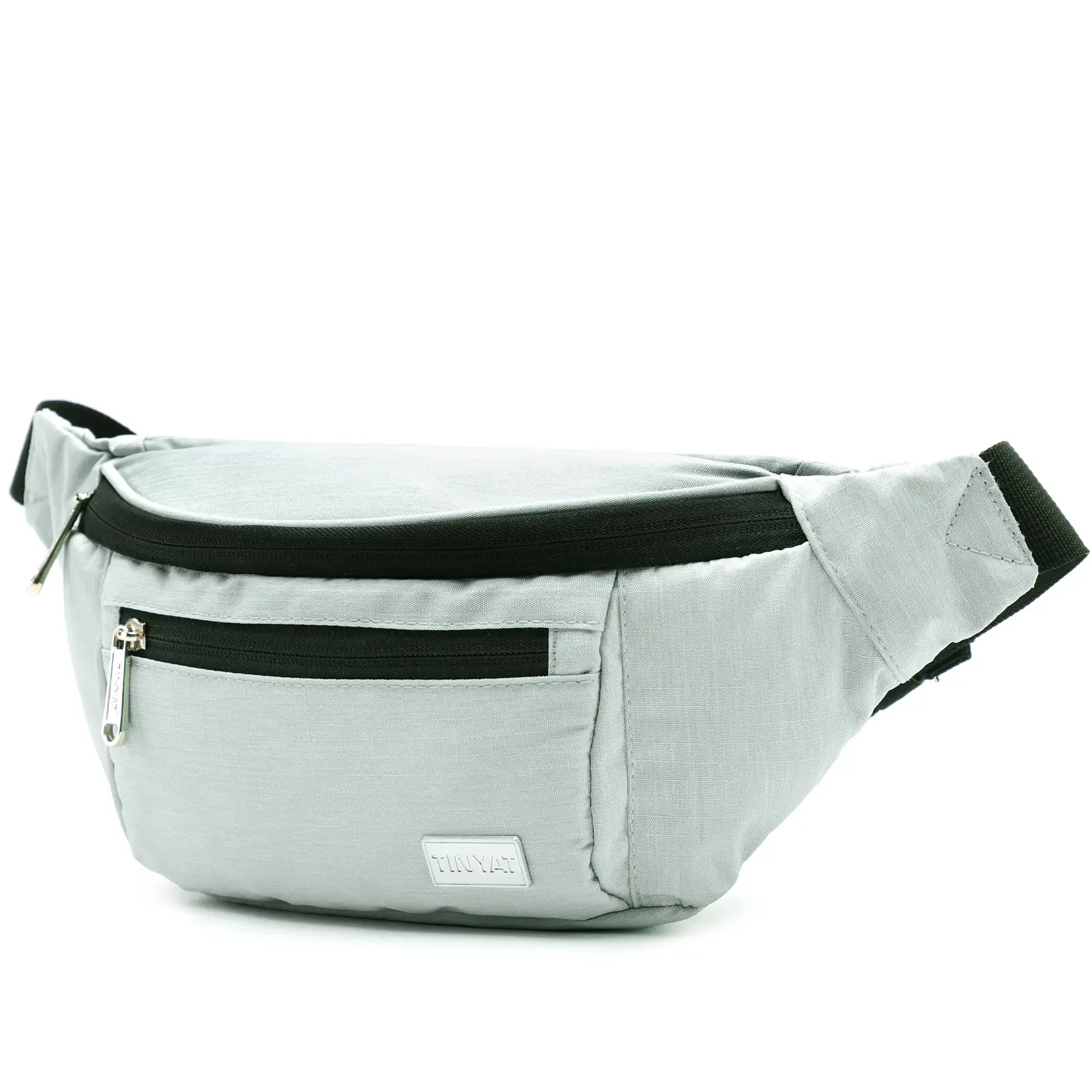 Women's Black Zip Waist Bag with Belt Accessory - Image 2