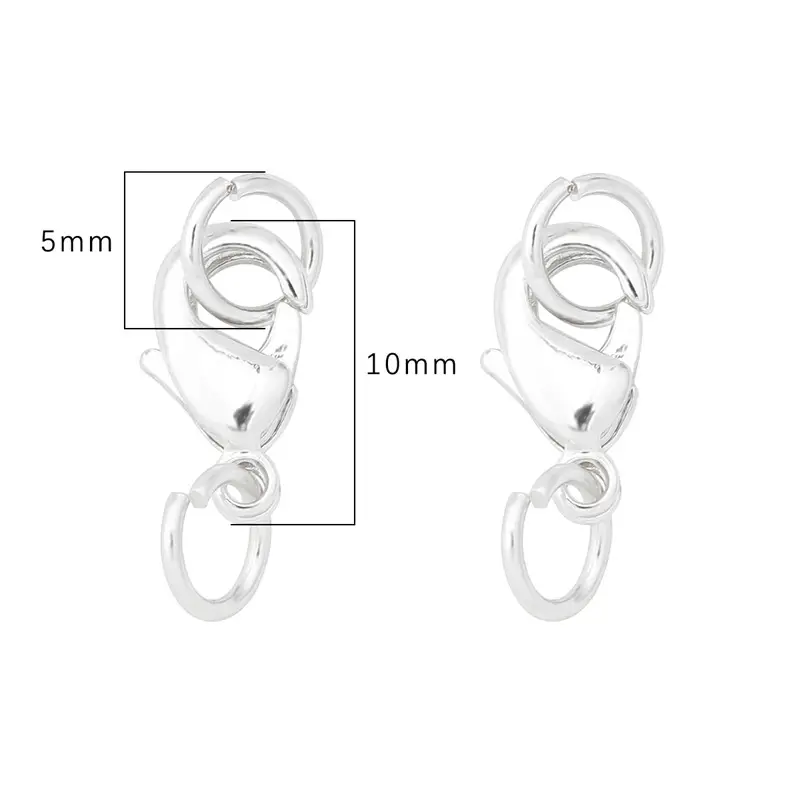 Gold Lobster Buckle Jewelry Accessory 5mm 10mm