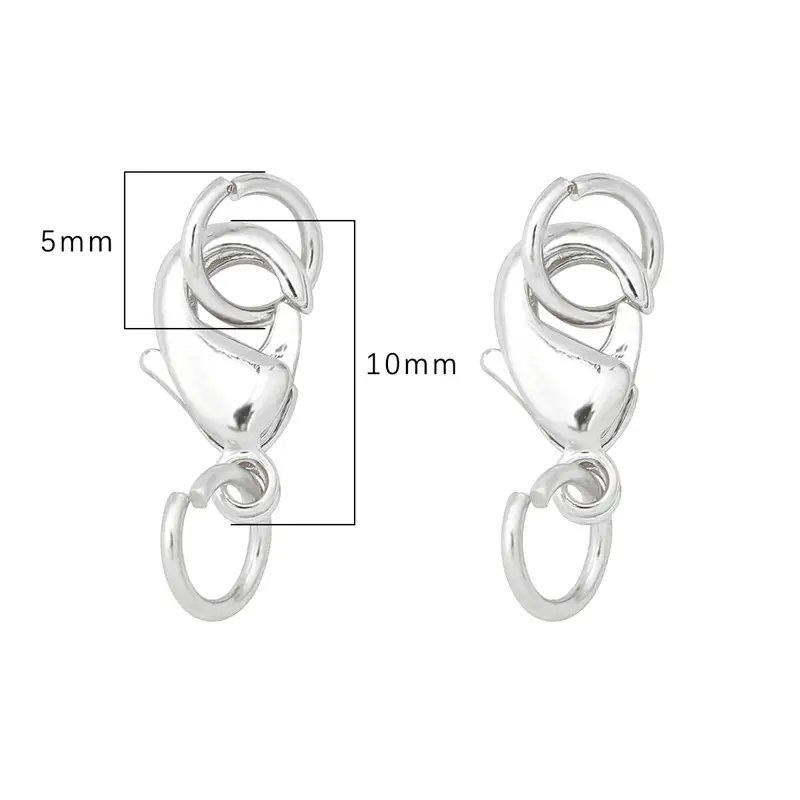 Gold Lobster Buckle Jewelry Accessory 5mm 10mm