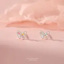 S999 Silver Star Earrings Women's Mori Style — feature 13