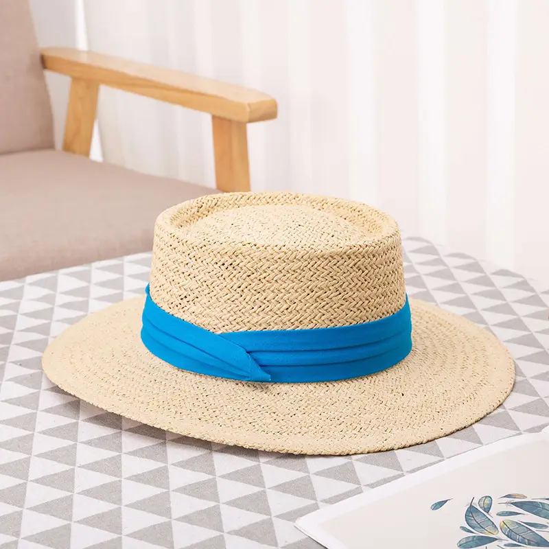 Straw Wide-Brimmed Sun Hat for Men Women - Image 6