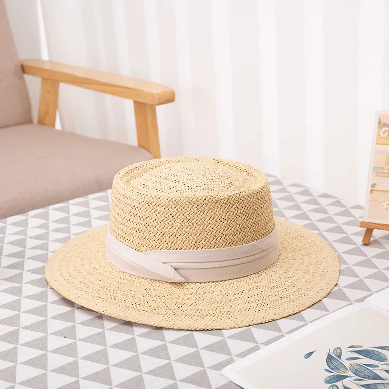 Straw Wide-Brimmed Sun Hat for Men Women - Image 8