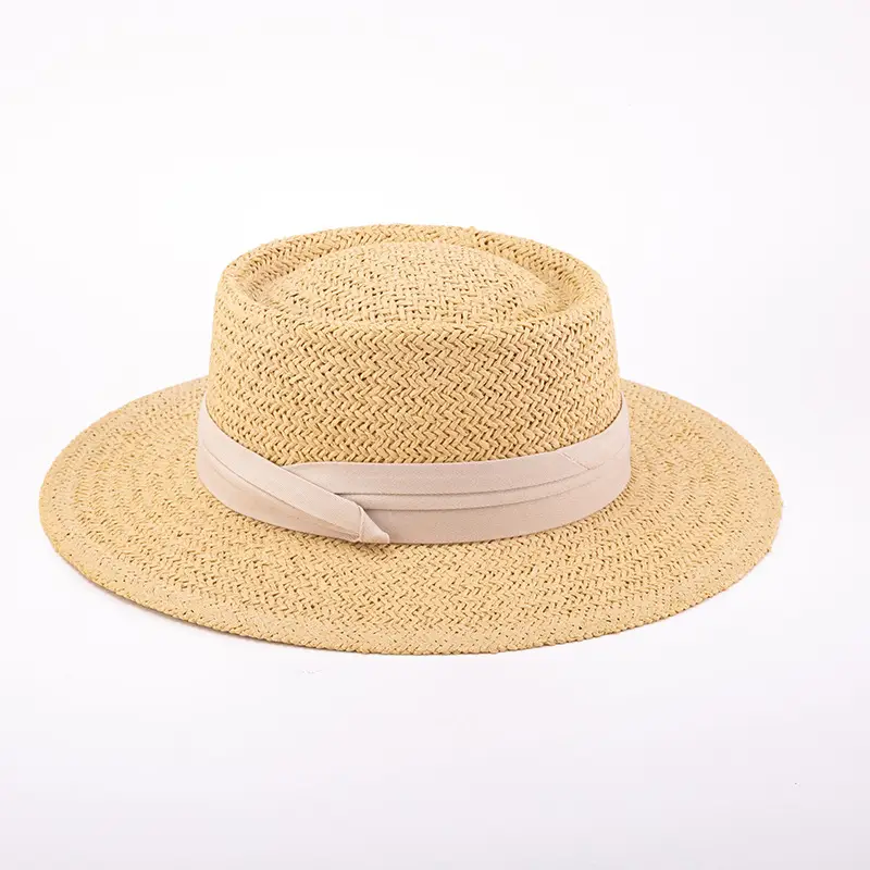 Straw Wide-Brimmed Sun Hat for Men Women - Image 9