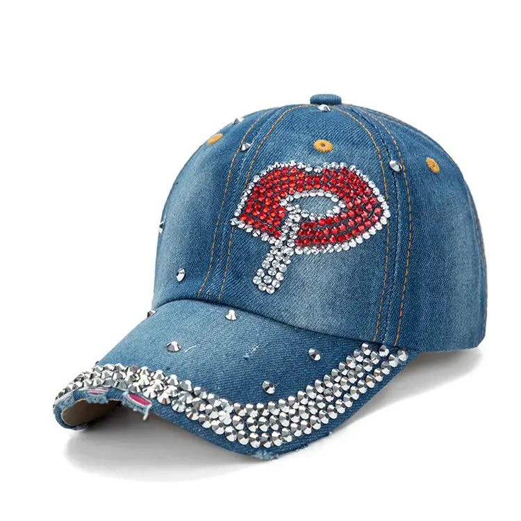 Love Letter Handmade Rhinestone Baseball Cap - Image 4