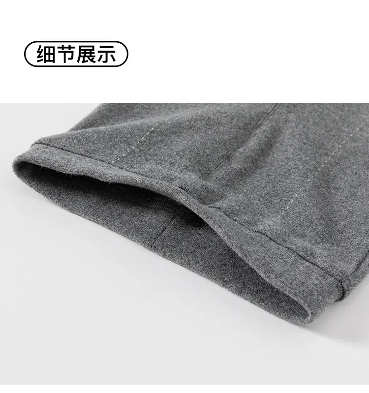 Girls Korean Style Grey Elastic Knit Leggings Spring Autumn — feature 22
