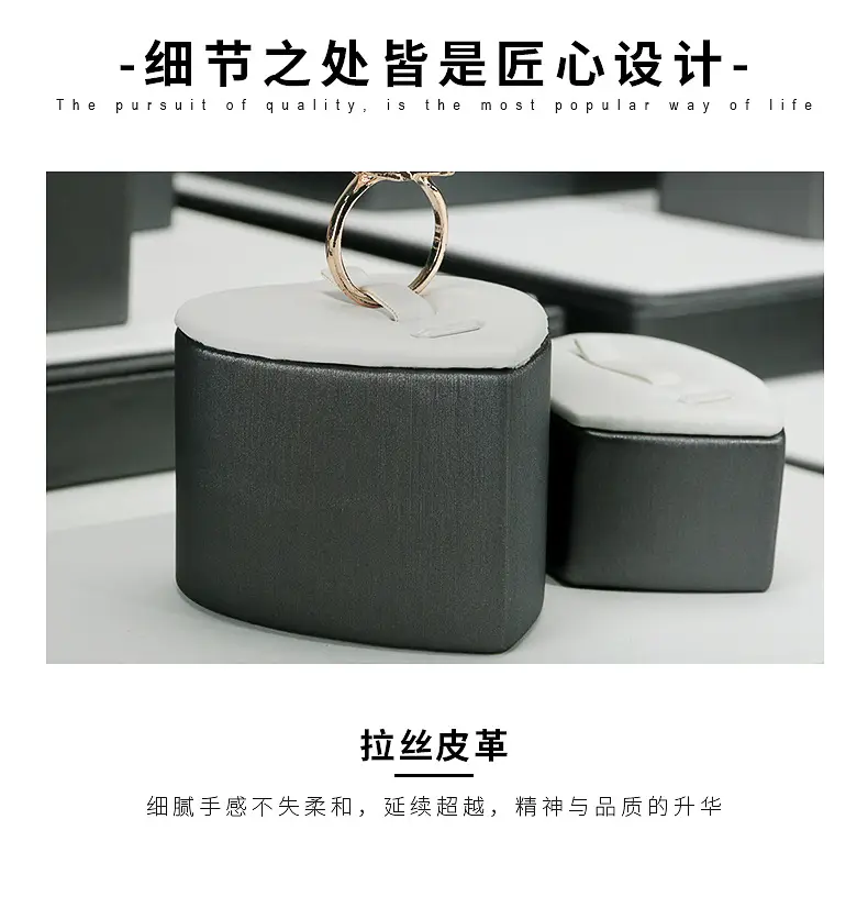 A020-(22-14)灰配白色拉丝平柜展示陈列-(今伟创系