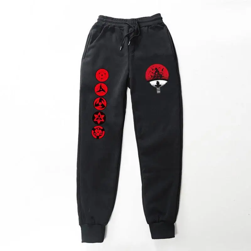 Naruto Men Velvet Pants with Eye Logo - Image 25