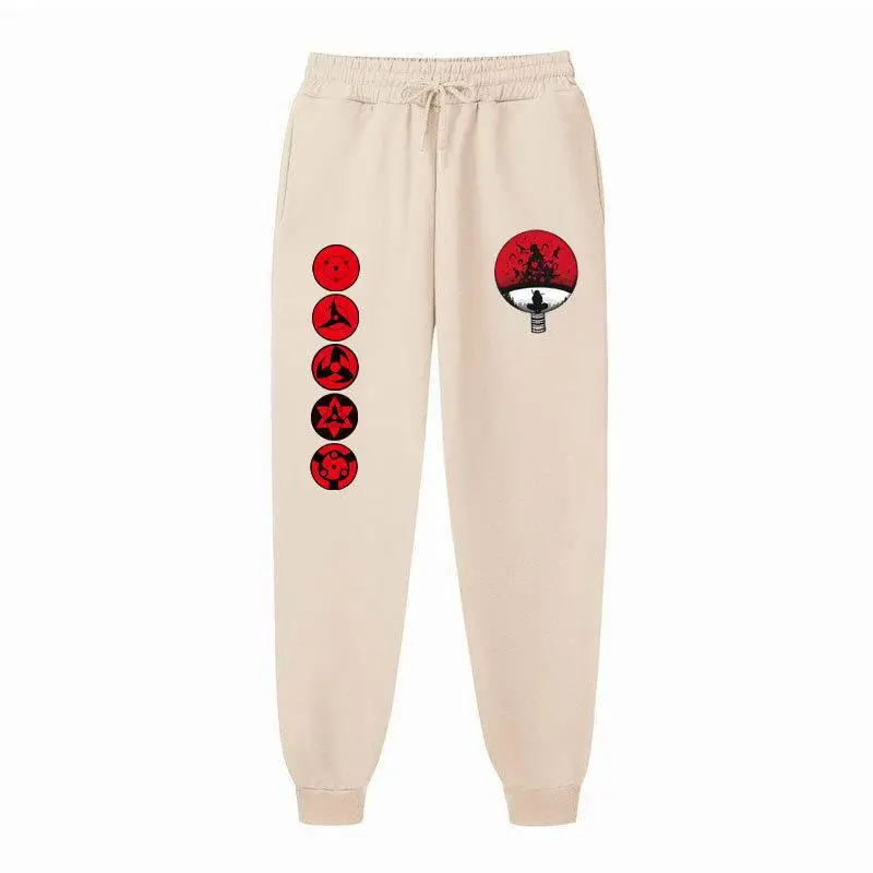 Naruto Men Velvet Pants with Eye Logo - Image 18
