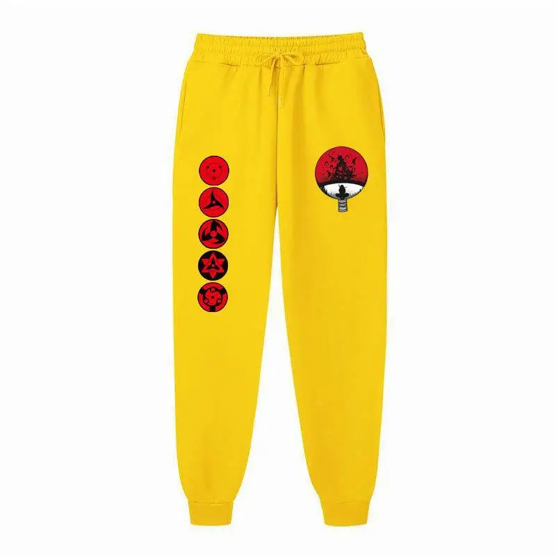 Naruto Men Velvet Pants with Eye Logo - Image 16