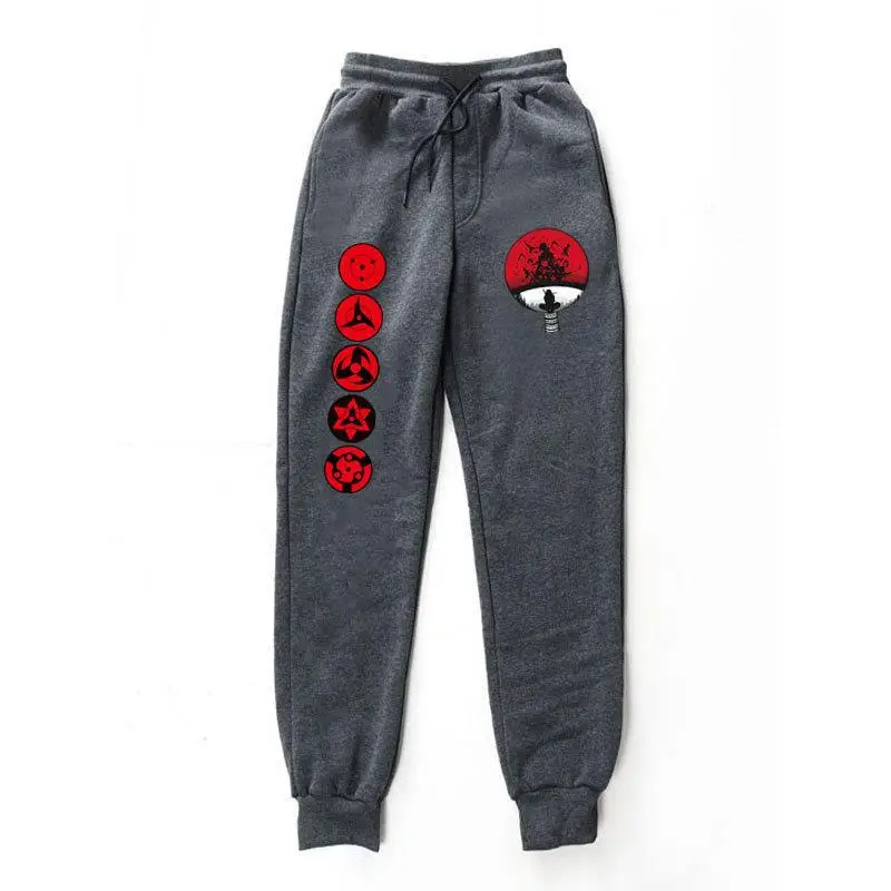 Naruto Men Velvet Pants with Eye Logo - Image 14