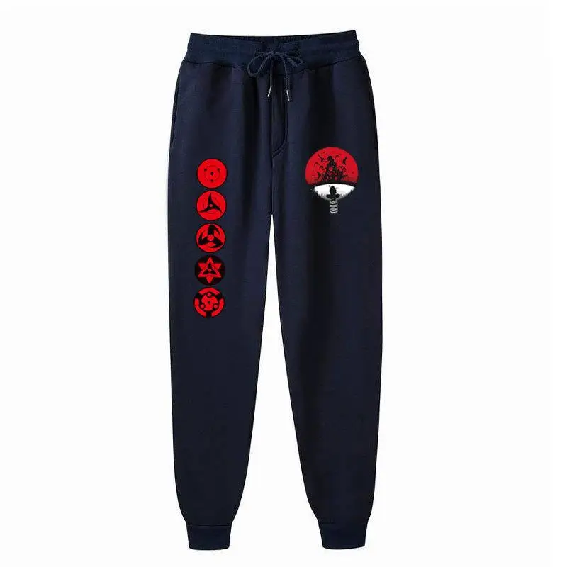 Naruto Men Velvet Pants with Eye Logo - Image 15